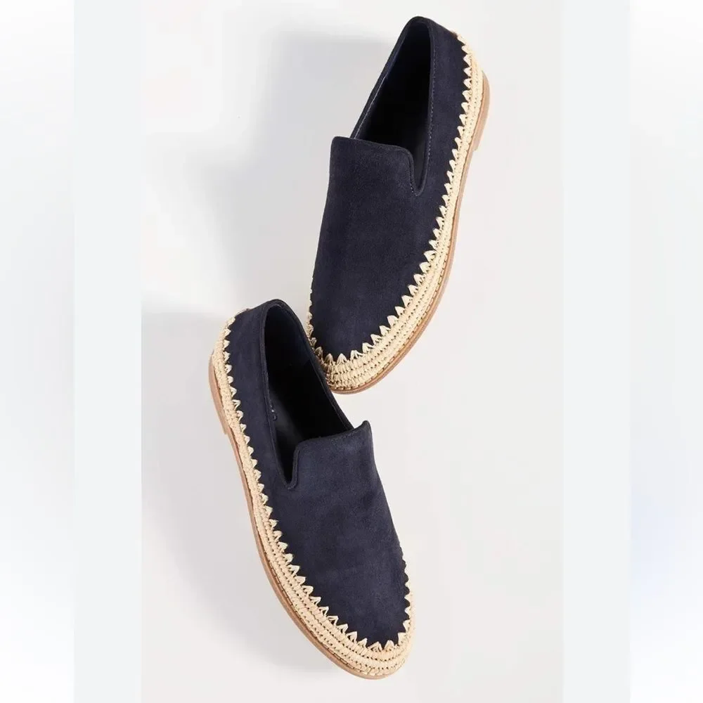 Vince Coastal Premium Suede Espadrille Slip-Ons Sz 8.5‎